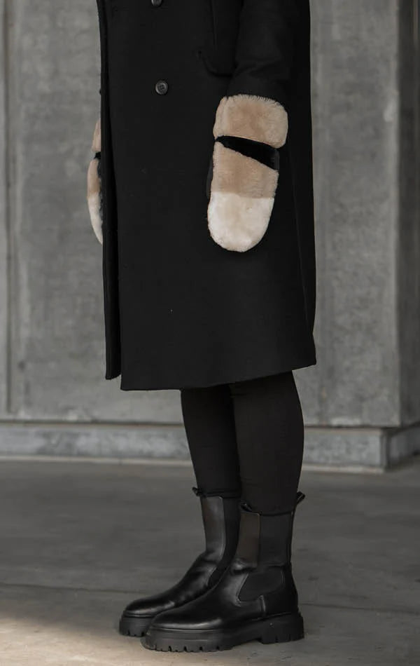 Catty Mitten - Bl /Offwhite/Caramel Bl