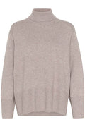 KaxyIW Turtleneck Pullover - Sandy Grey Melange