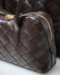 Ryder Woven Shoulder Bag - Chocolate Brown