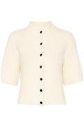 AlphaGZ SS Short Cardigan - Ivory