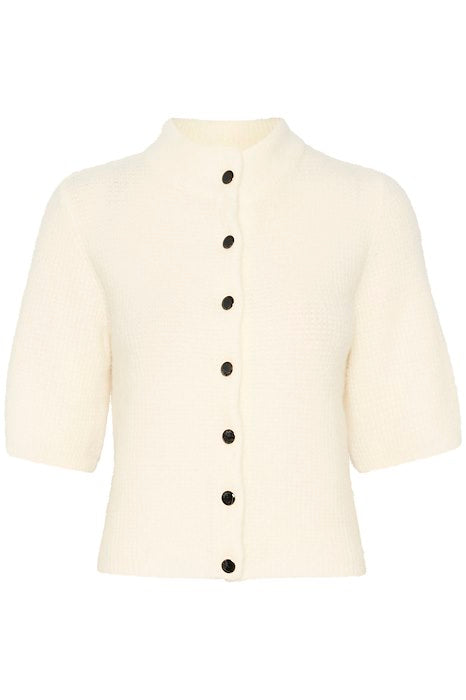 AlphaGZ SS Short Cardigan - Ivory