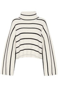 GeorgiaGZ Short Pullover - Egret With Black S