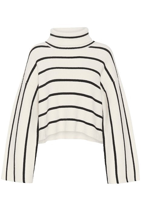 GeorgiaGZ Short Pullover - Egret With Black S
