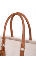 Céline Canvas Tote Bag - Vit