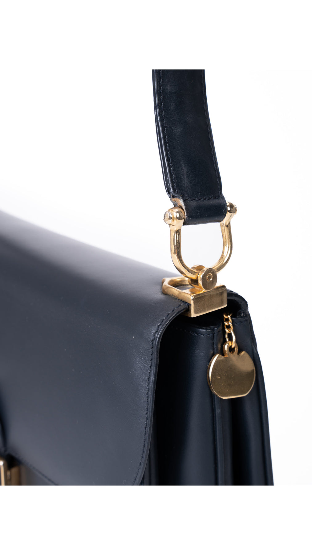 Céline Classic Box Bag - Mörkblå