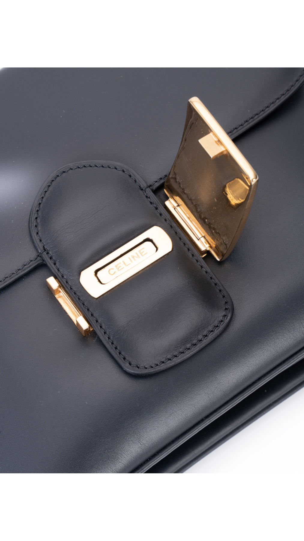 Céline Classic Box Bag - Mörkblå