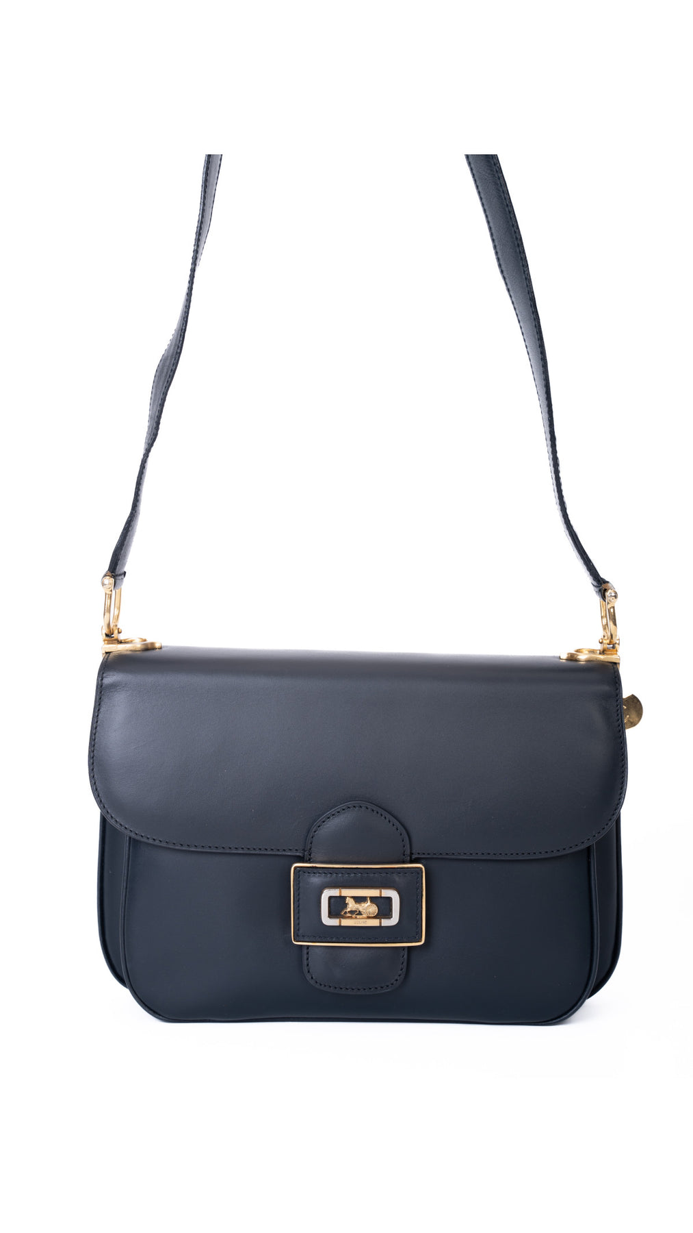 Céline Classic Box Bag - Mörkblå