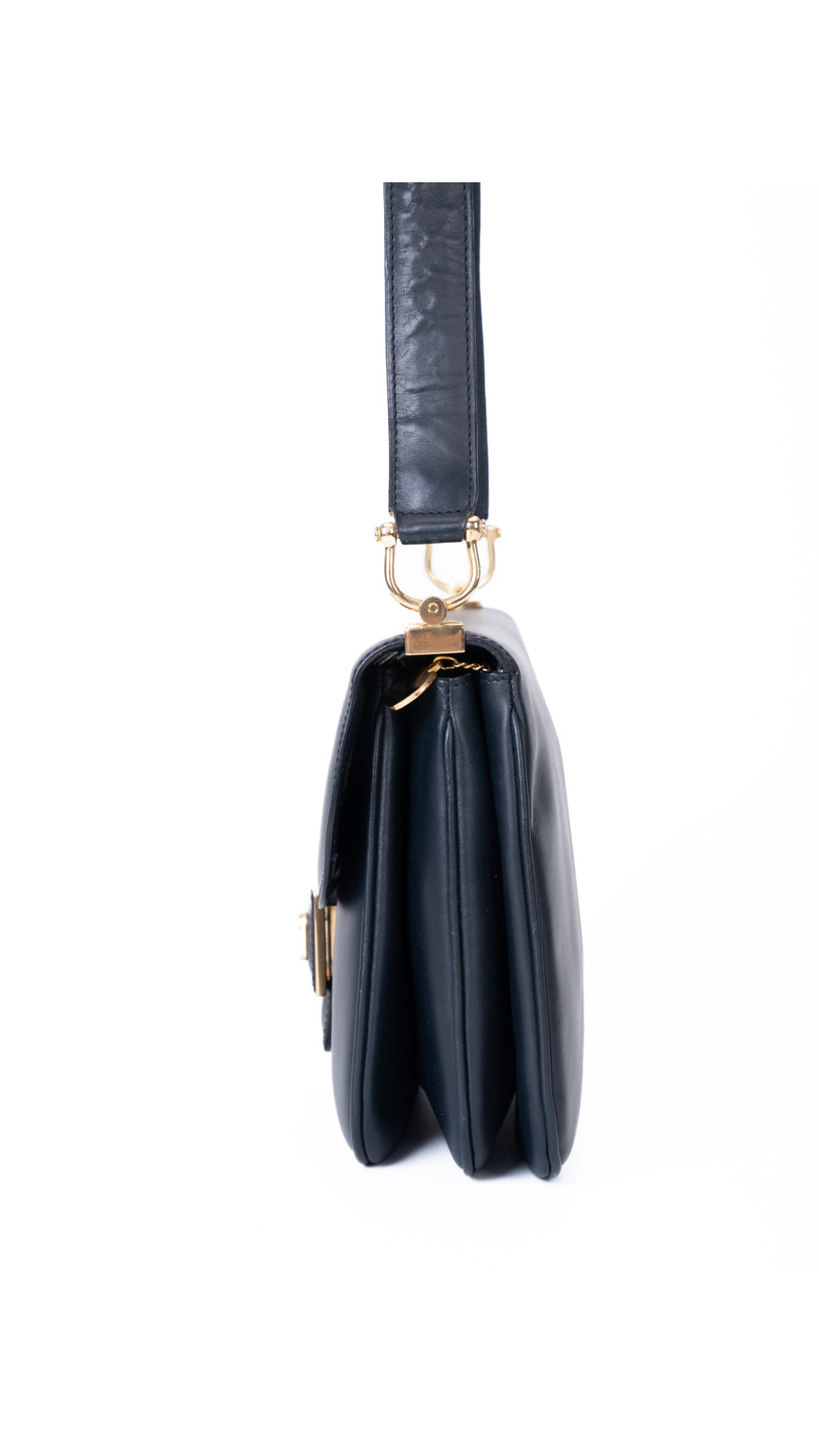 Céline Classic Box Bag - Mörkblå
