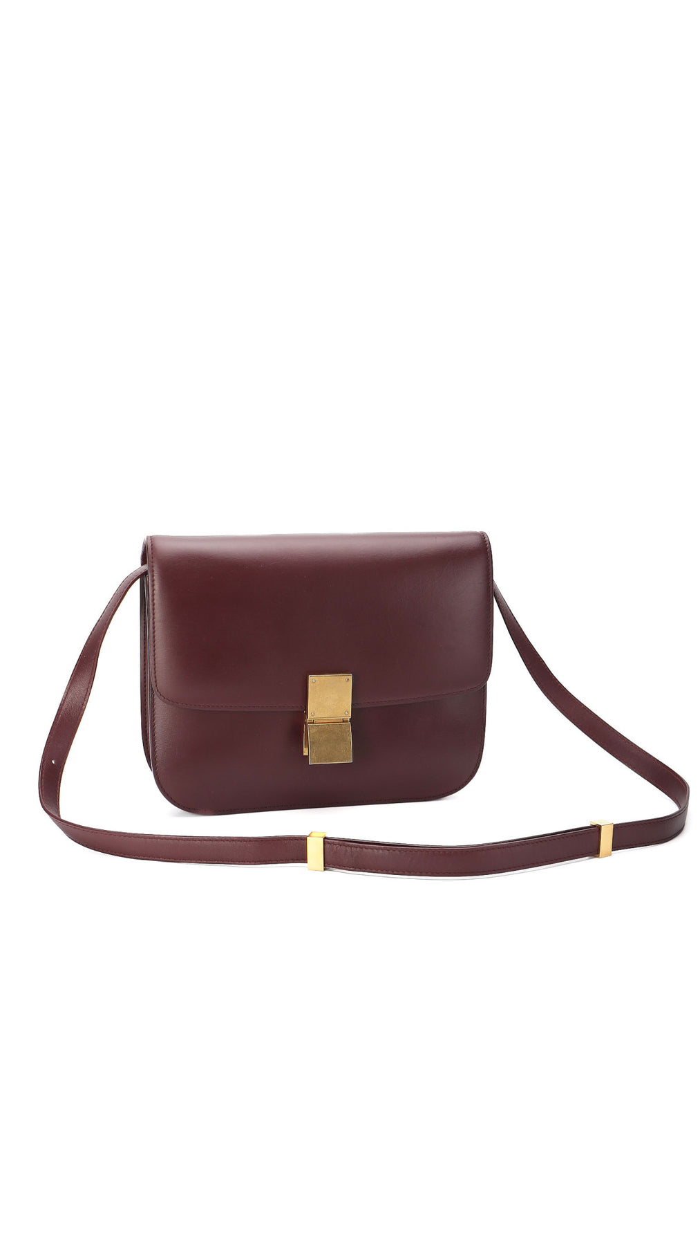 Celine Classic Box Bag - Vinröd