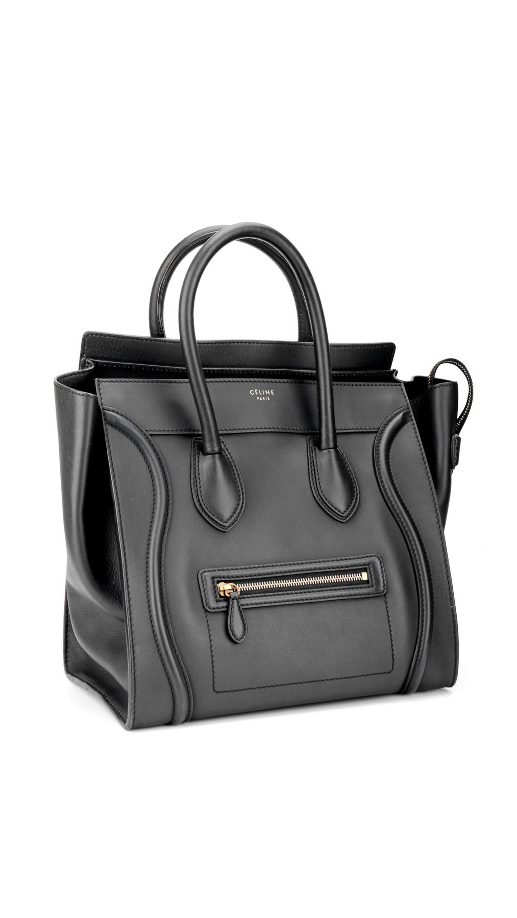 Céline Luggage Mini Tote Bag - Svart