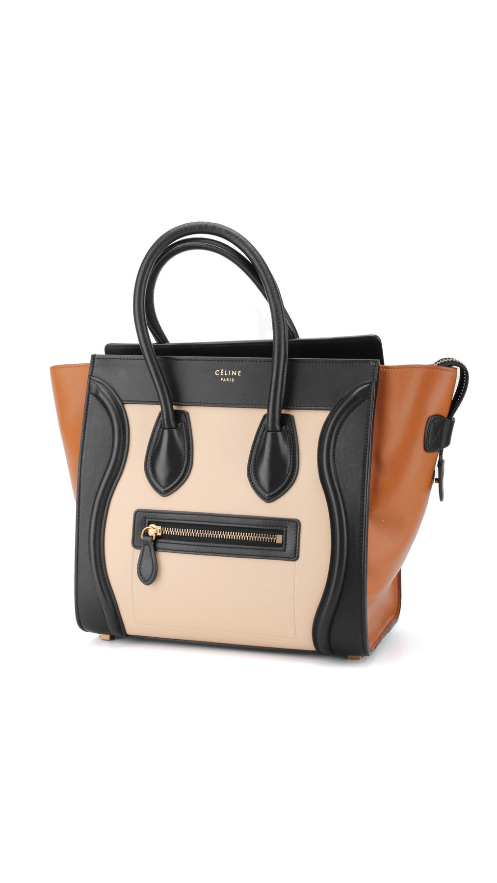 Céline Luggage Micro Tote Bag - Tricolor