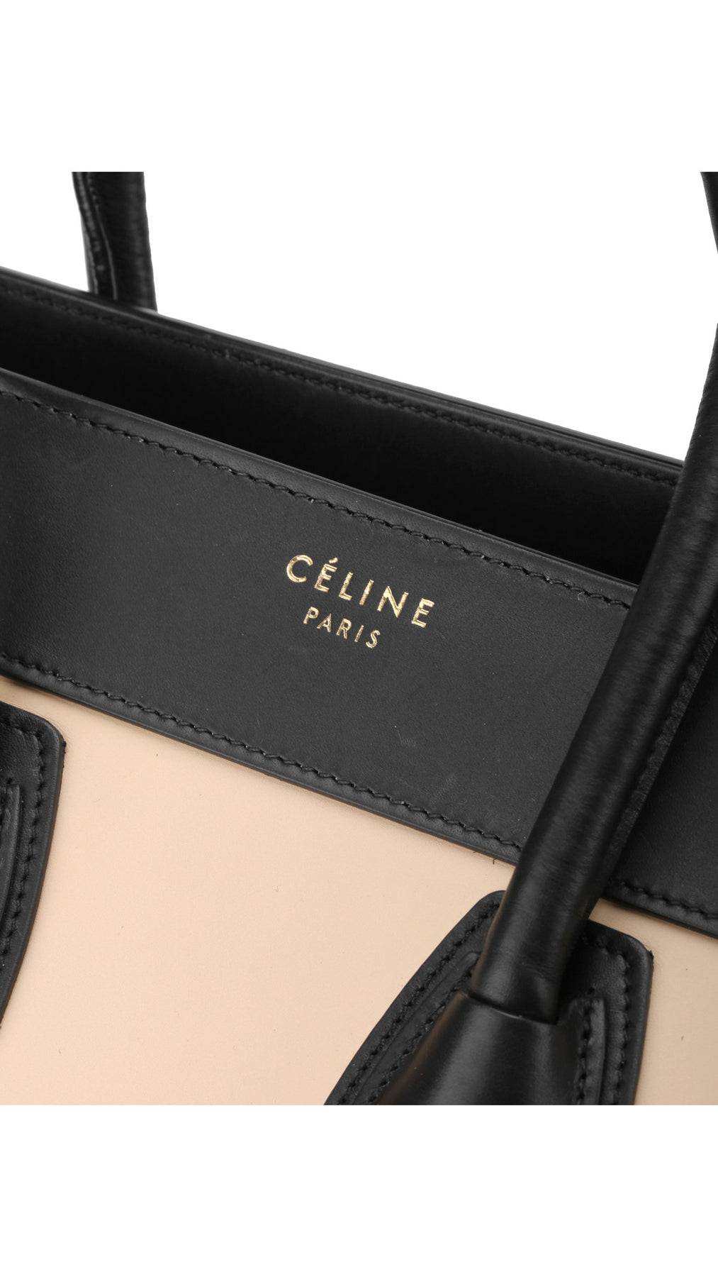 Céline Luggage Micro Tote Bag - Tricolor