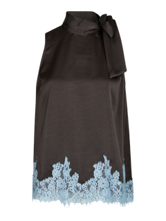 Lorenz Lace Top - Dark Brown