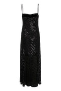 Gliragz Long Dress - Black Sequins