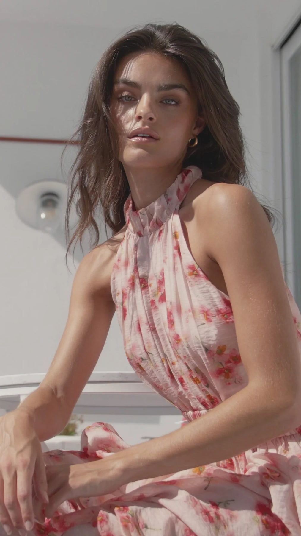 Angelina Maxi Dress - Red Garden