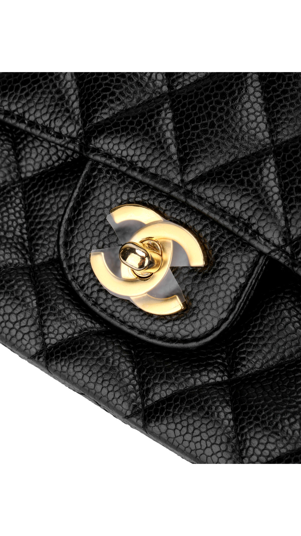 Chanel Classic Double Flap Bag Caviar Medium - Svart