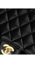 Chanel Classic Double Flap Bag Caviar Medium - Svart