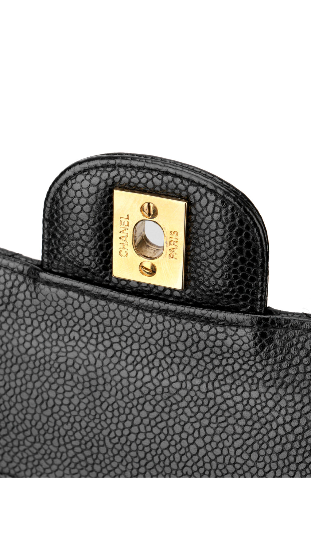 Chanel Classic Double Flap Bag Caviar Medium - Svart