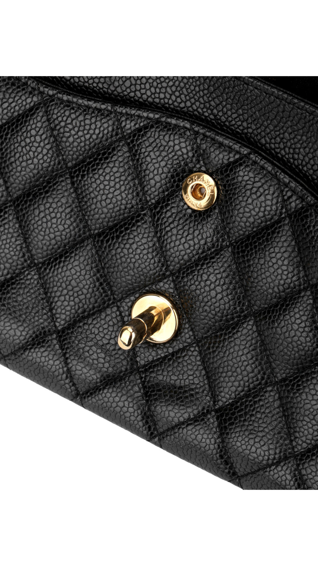 Chanel Classic Double Flap Bag Caviar Medium - Svart