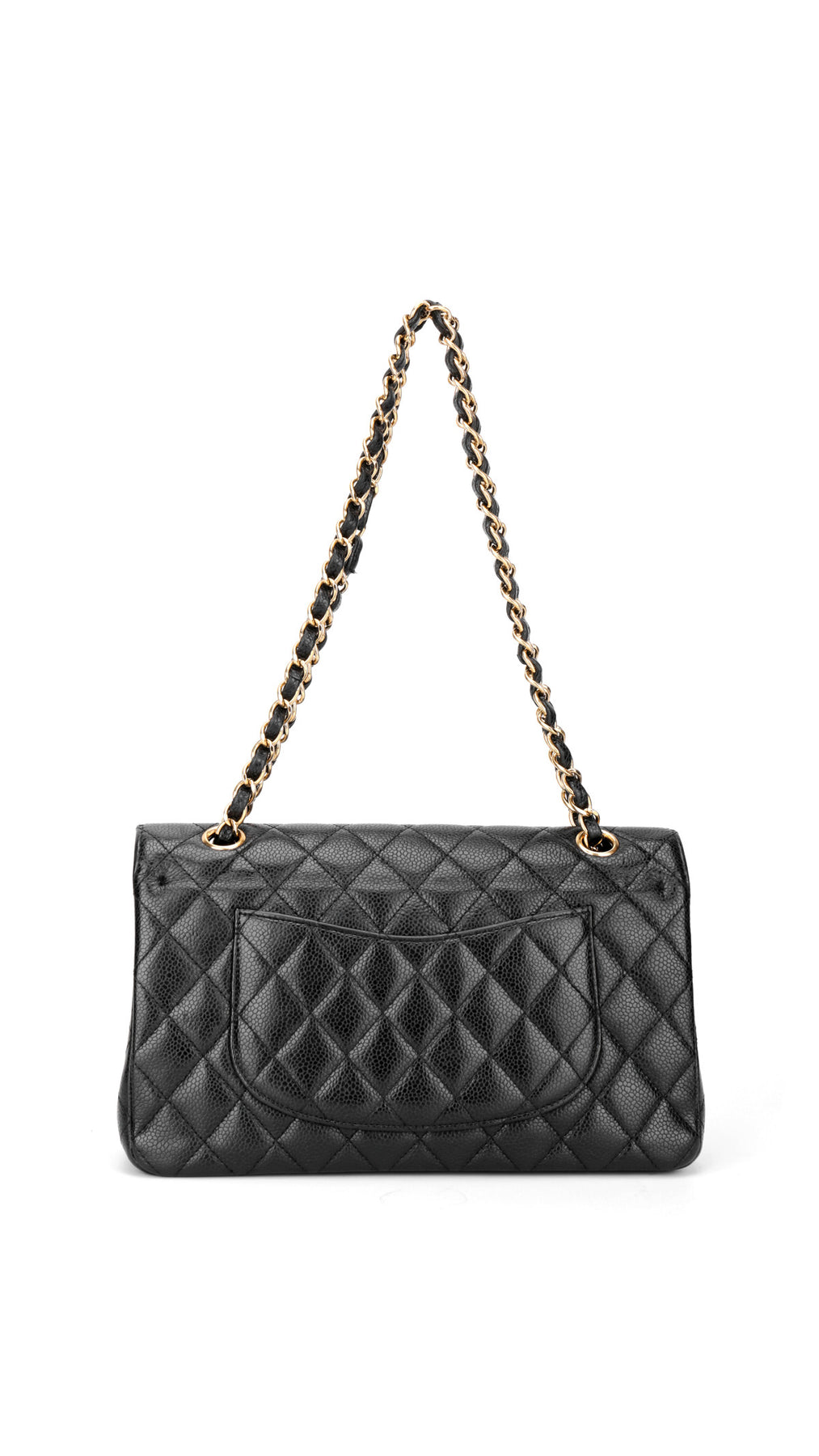 Chanel Classic Double Flap Bag Caviar Medium - Svart