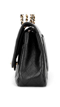 Chanel Classic Double Flap Bag Caviar Medium - Svart
