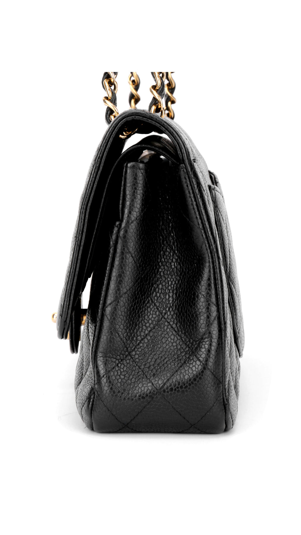 Chanel Classic Double Flap Bag Caviar Medium - Svart