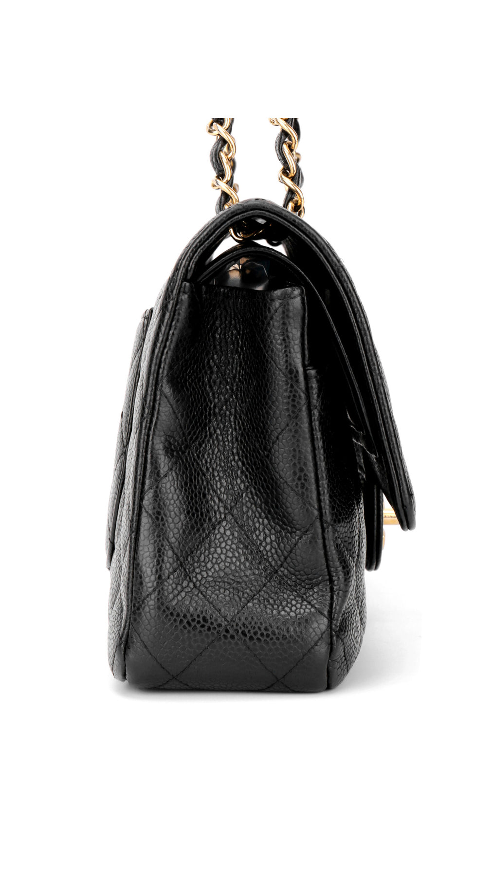 Chanel Classic Double Flap Bag Caviar Medium - Svart