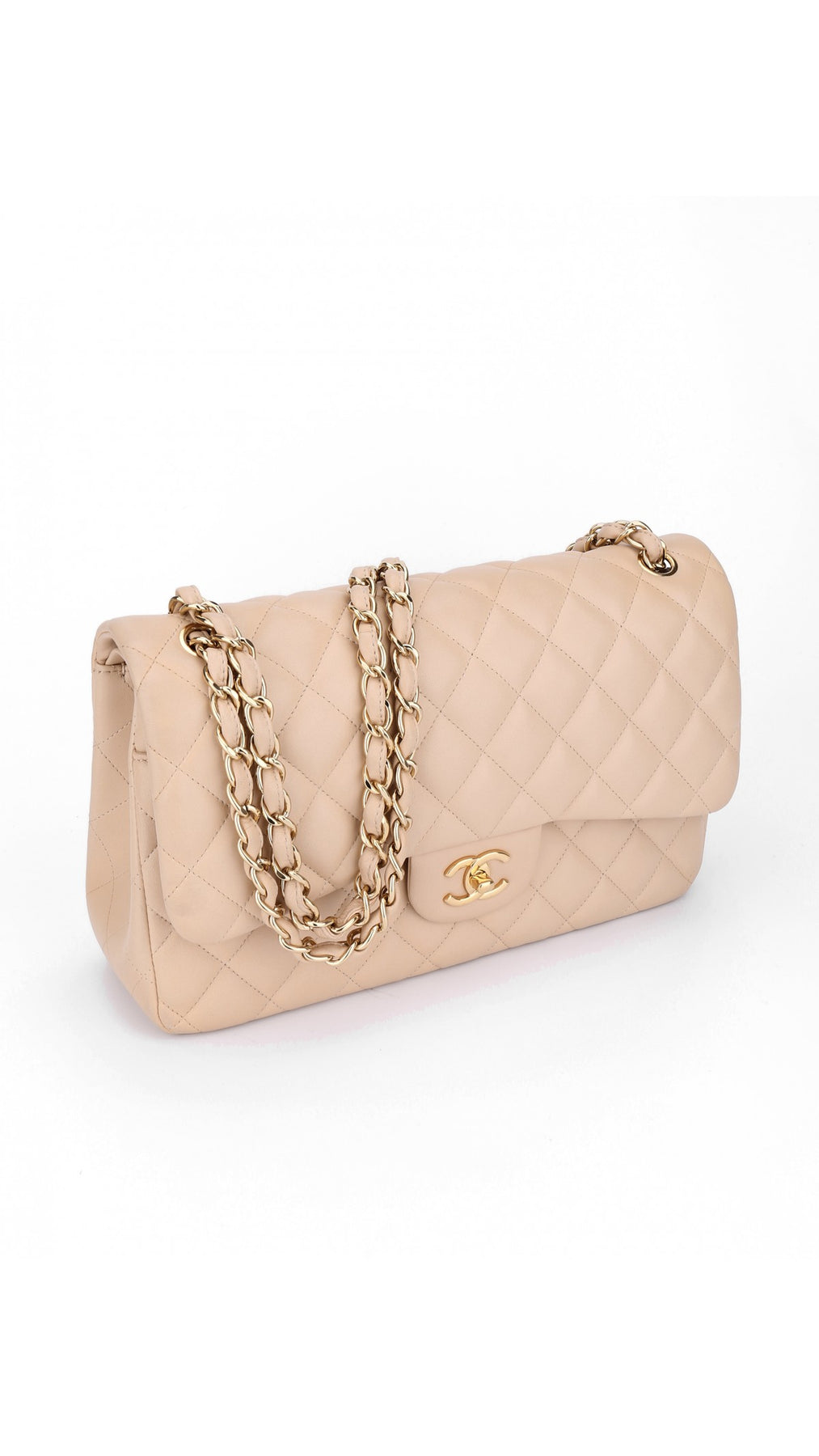 Chanel Classic Double Flap Bag Jumbo - Beige