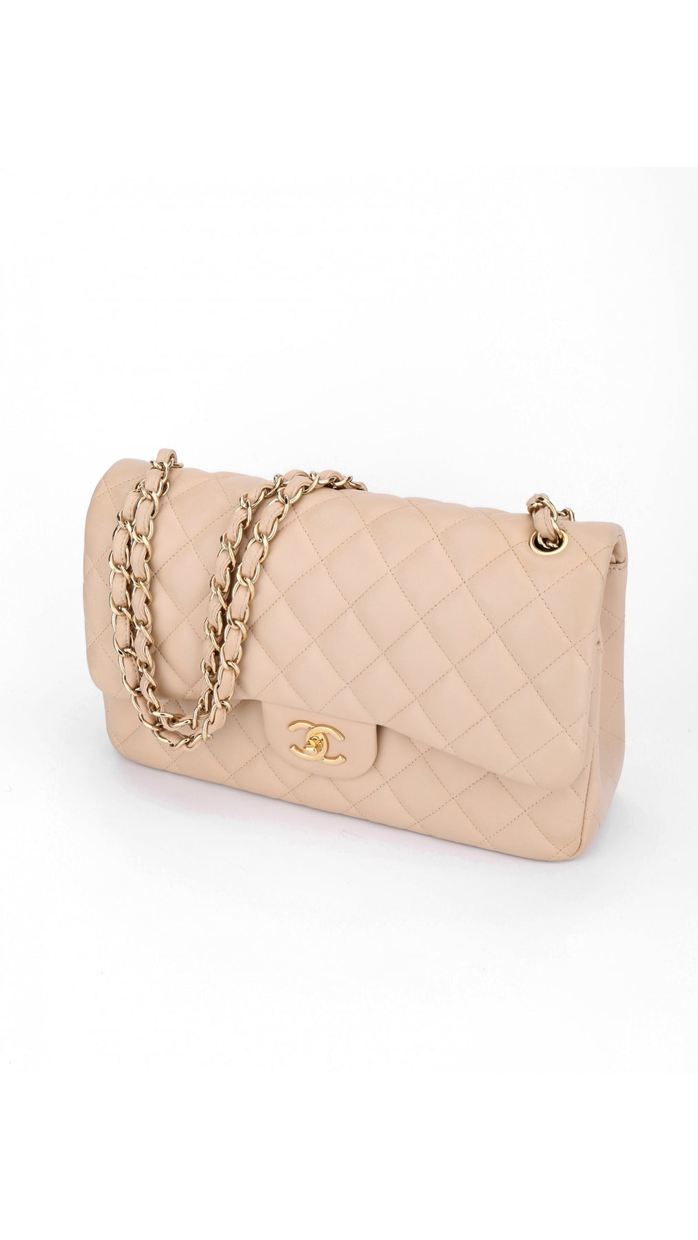 Chanel Classic Double Flap Bag Jumbo - Beige