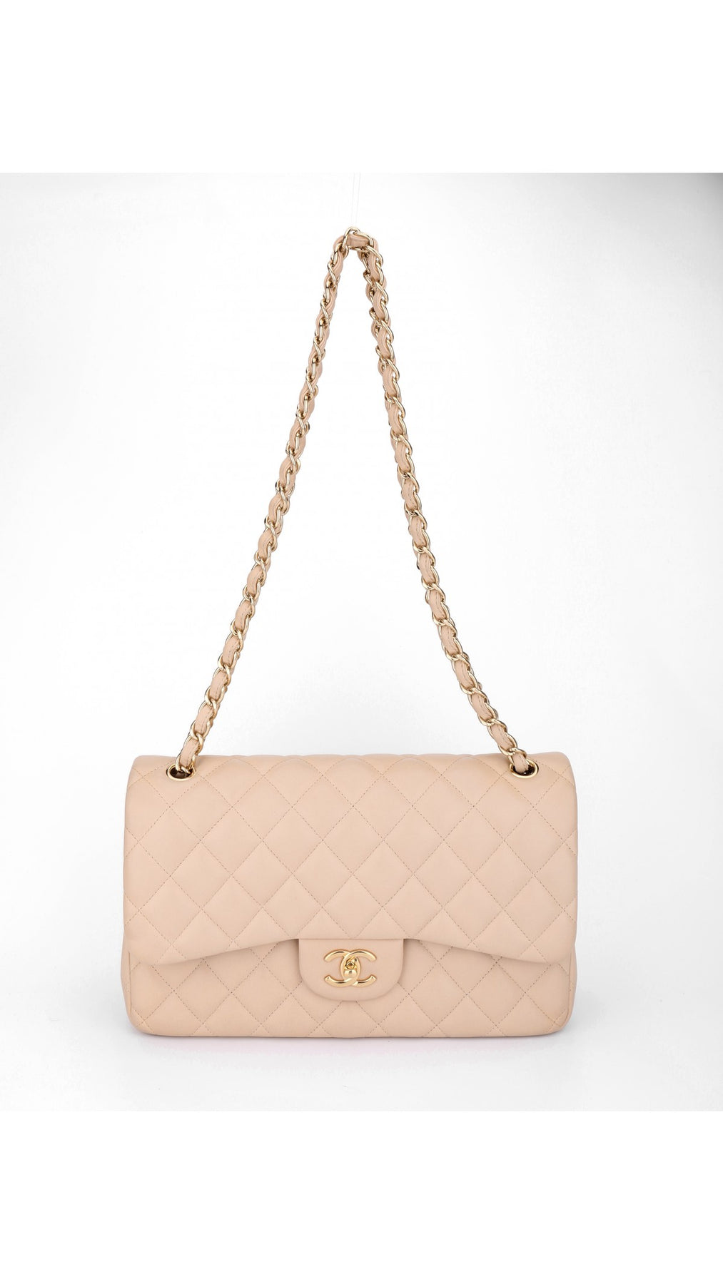 Chanel Classic Double Flap Bag Jumbo - Beige