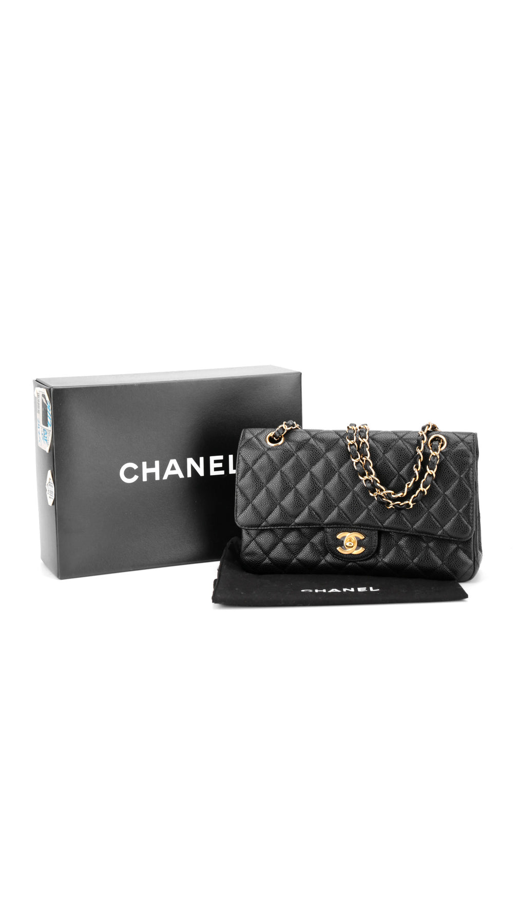 Chanel Classic Double Flap Bag Medium - Svart