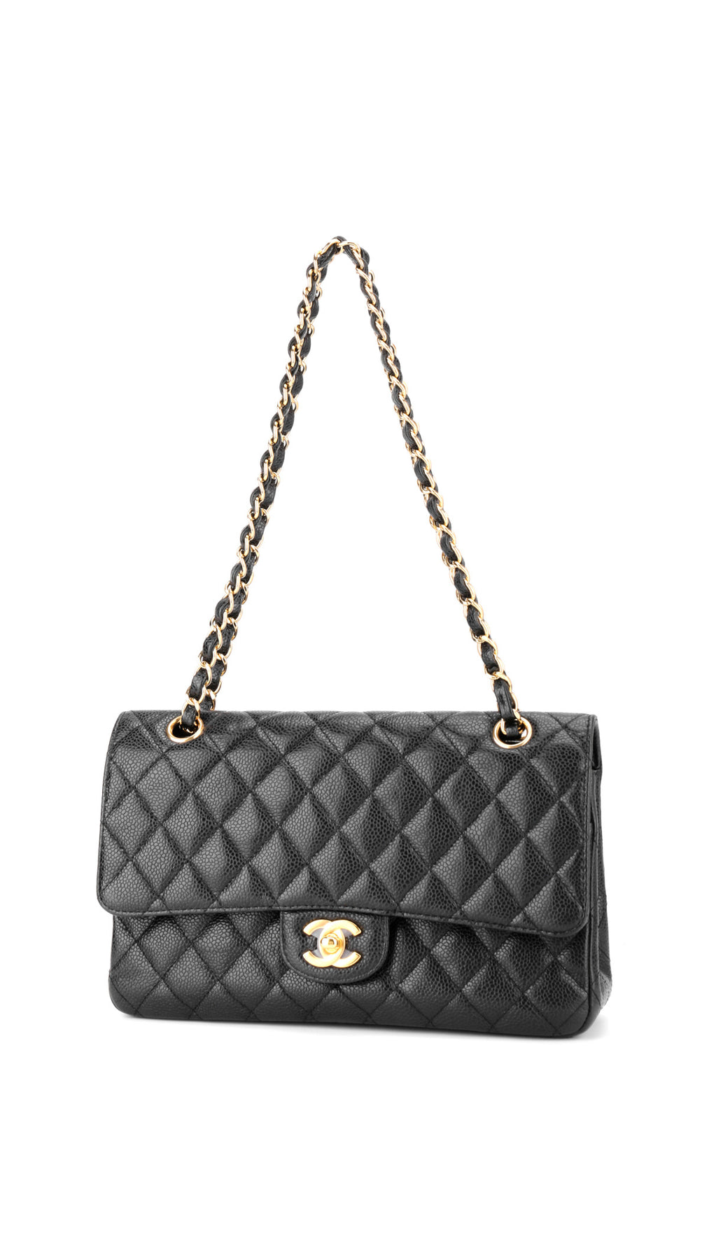 Chanel Classic Double Flap Bag Medium - Svart