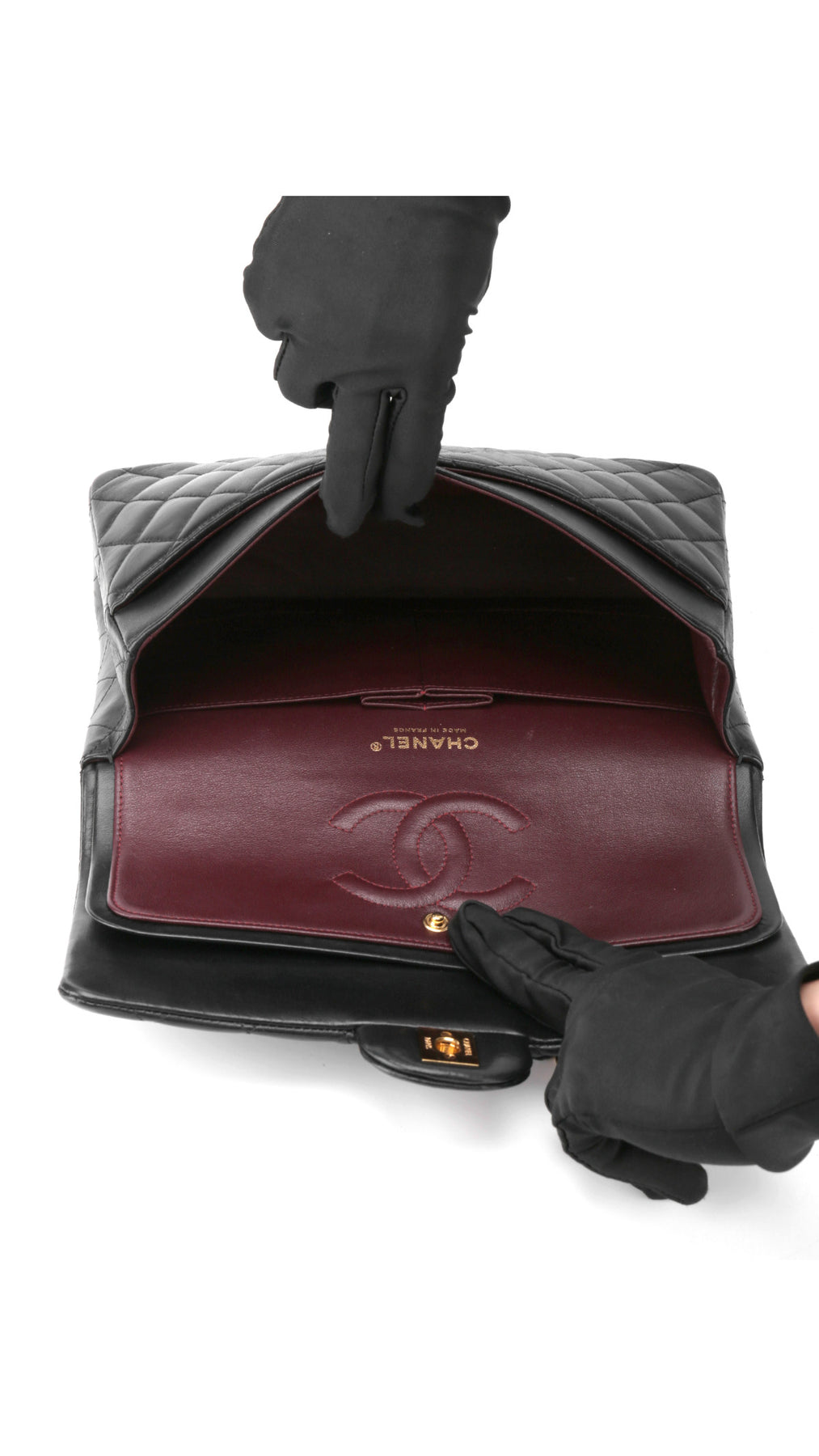 Chanel Classic Double Flap Bag Medium - Svart