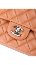 Chanel Classic Double Flap Bag Medium Caviar - Ljusbrun