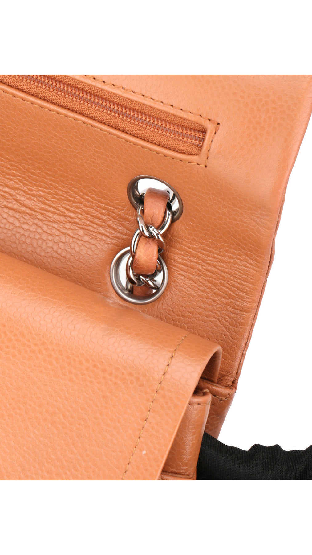 Chanel Classic Double Flap Bag Medium Caviar - Ljusbrun