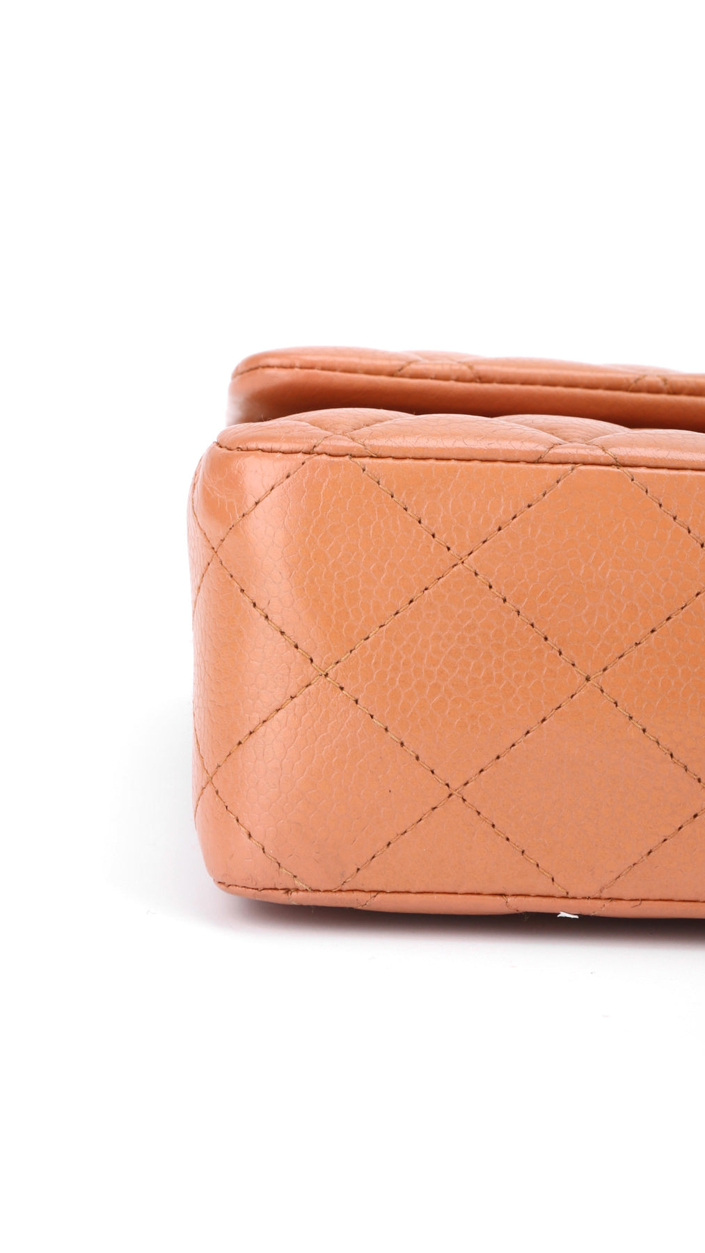 Chanel Classic Double Flap Bag Medium Caviar - Ljusbrun
