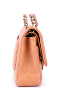 Chanel Classic Double Flap Bag Medium Caviar - Ljusbrun