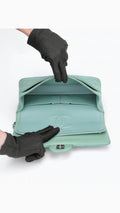 Chanel Classic Double Flap Bag Medium - Aqua Green