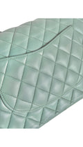 Chanel Classic Double Flap Bag Medium - Aqua Green