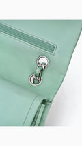 Chanel Classic Double Flap Bag Medium - Aqua Green