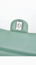 Chanel Classic Double Flap Bag Medium - Aqua Green
