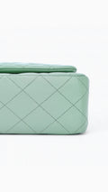 Chanel Classic Double Flap Bag Medium - Aqua Green