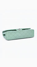 Chanel Classic Double Flap Bag Medium - Aqua Green
