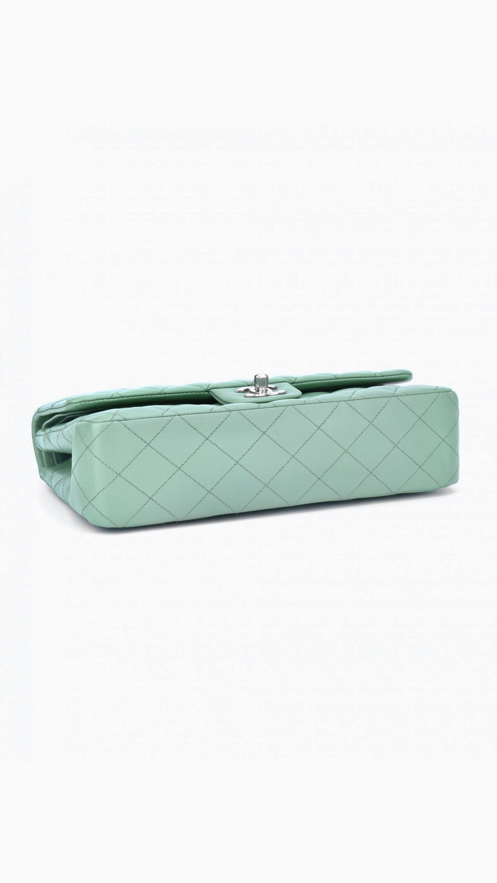 Chanel Classic Double Flap Bag Medium - Aqua Green