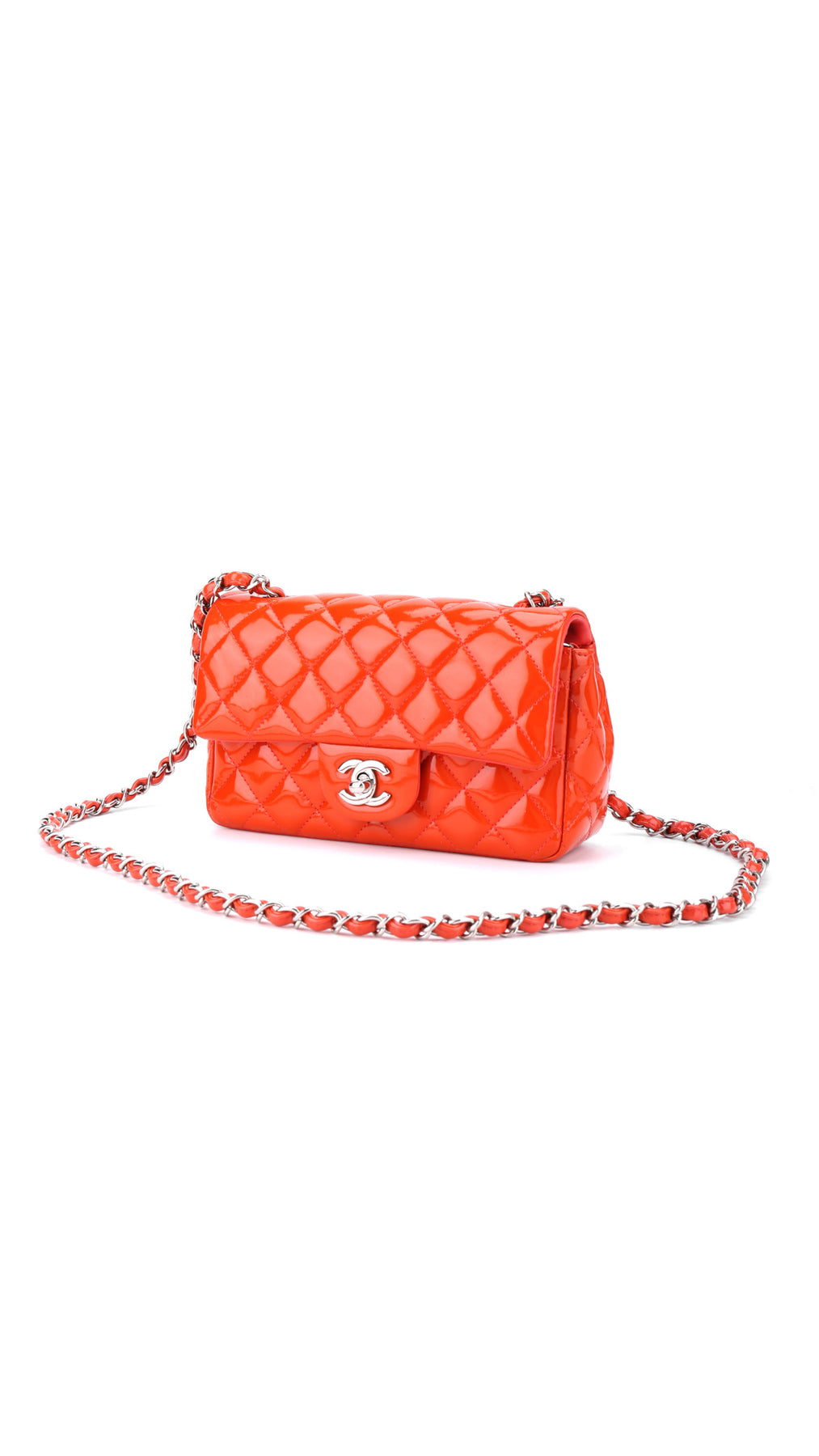 Chanel Classic Single Flap Bag Mini - Orange