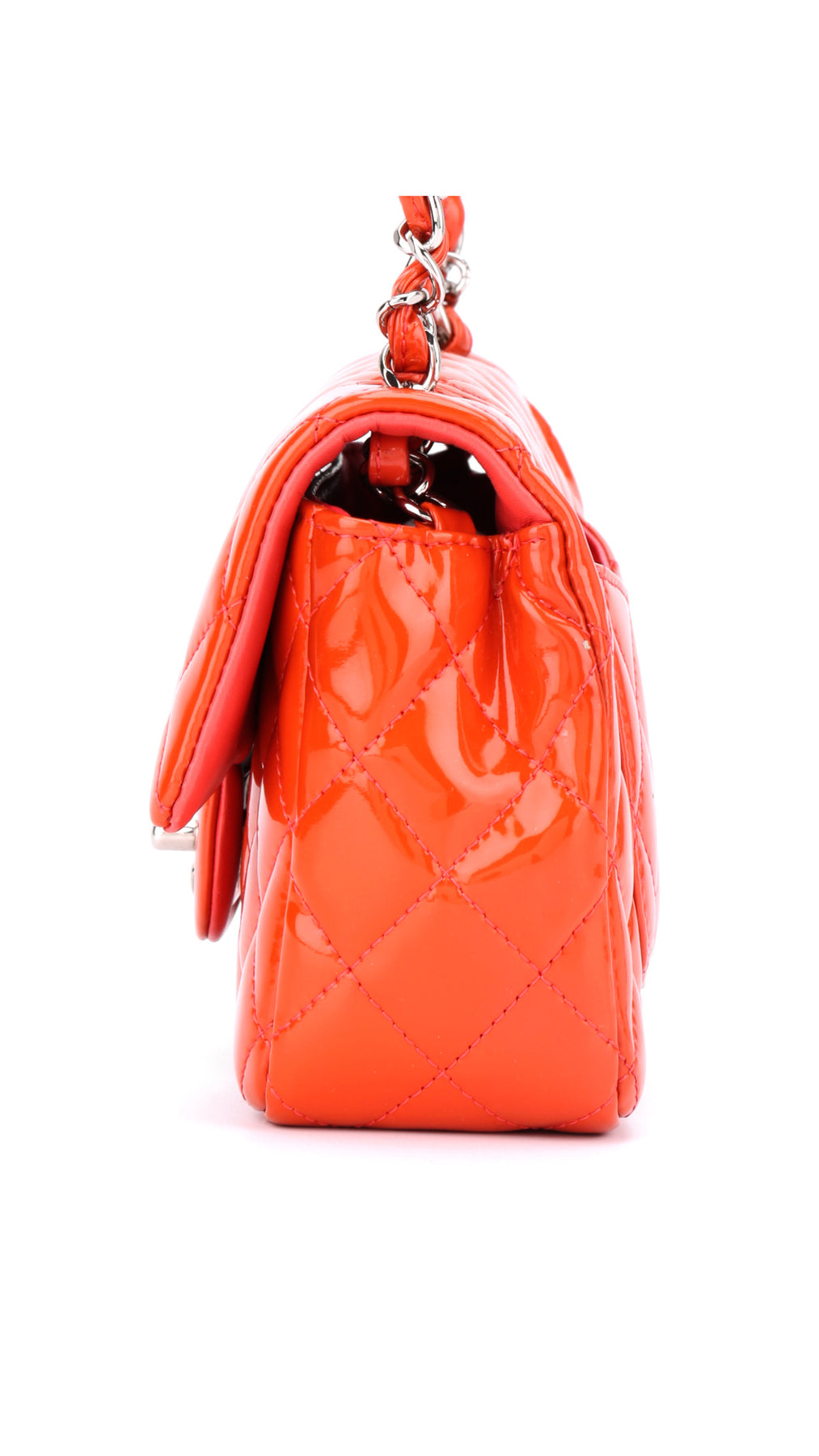 Chanel Classic Single Flap Bag Mini - Orange
