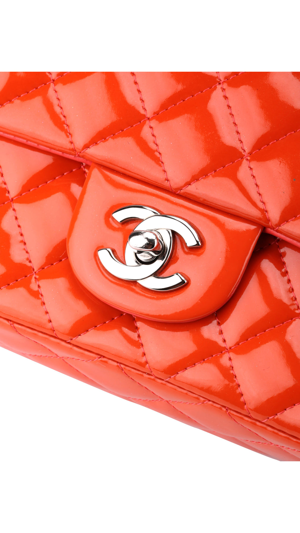 Chanel Classic Single Flap Bag Mini - Orange