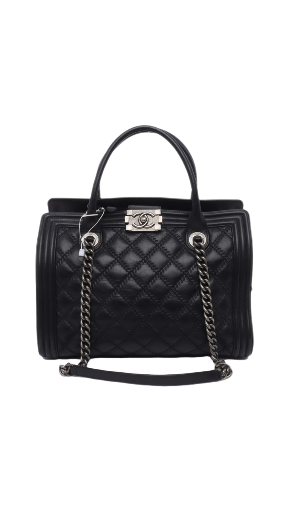 Chanel Boy Tote Bag Large - Svart