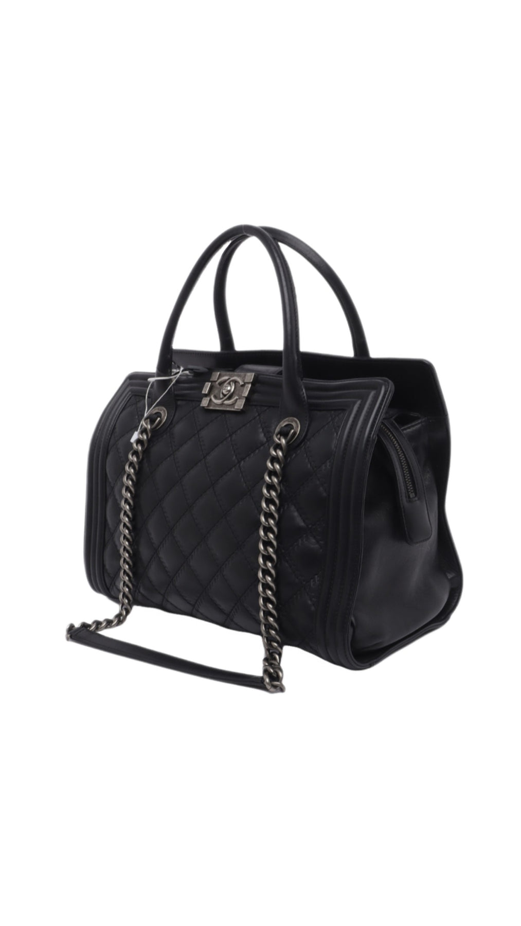 Chanel Boy Tote Bag Large - Svart