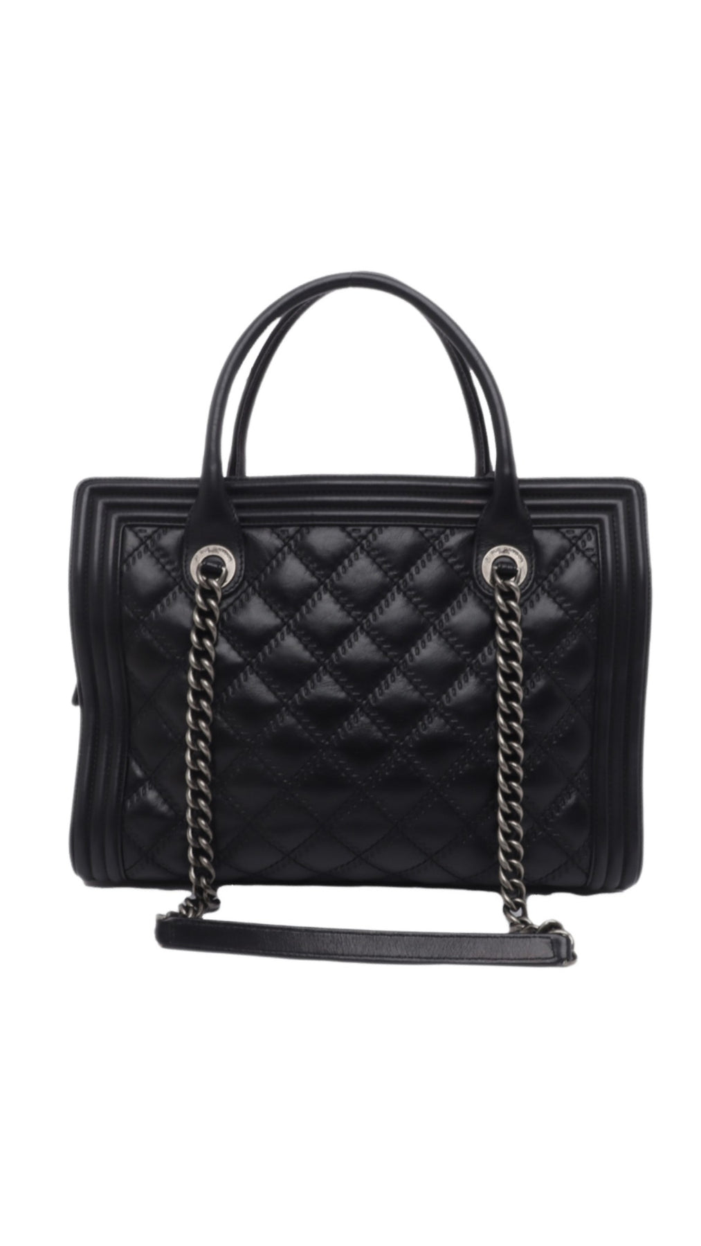 Chanel Boy Tote Bag Large - Svart